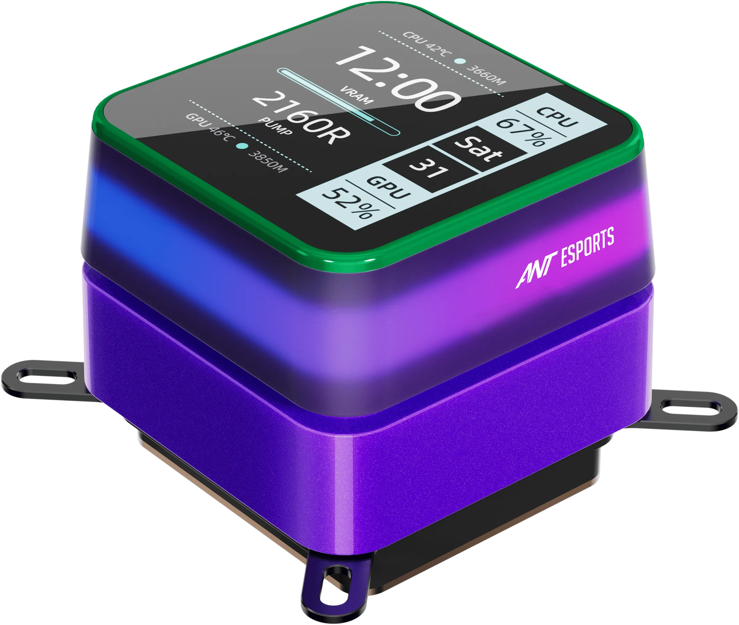 Ant Esports CPU Cooler Liquid Glacius-360D ARGB view 5